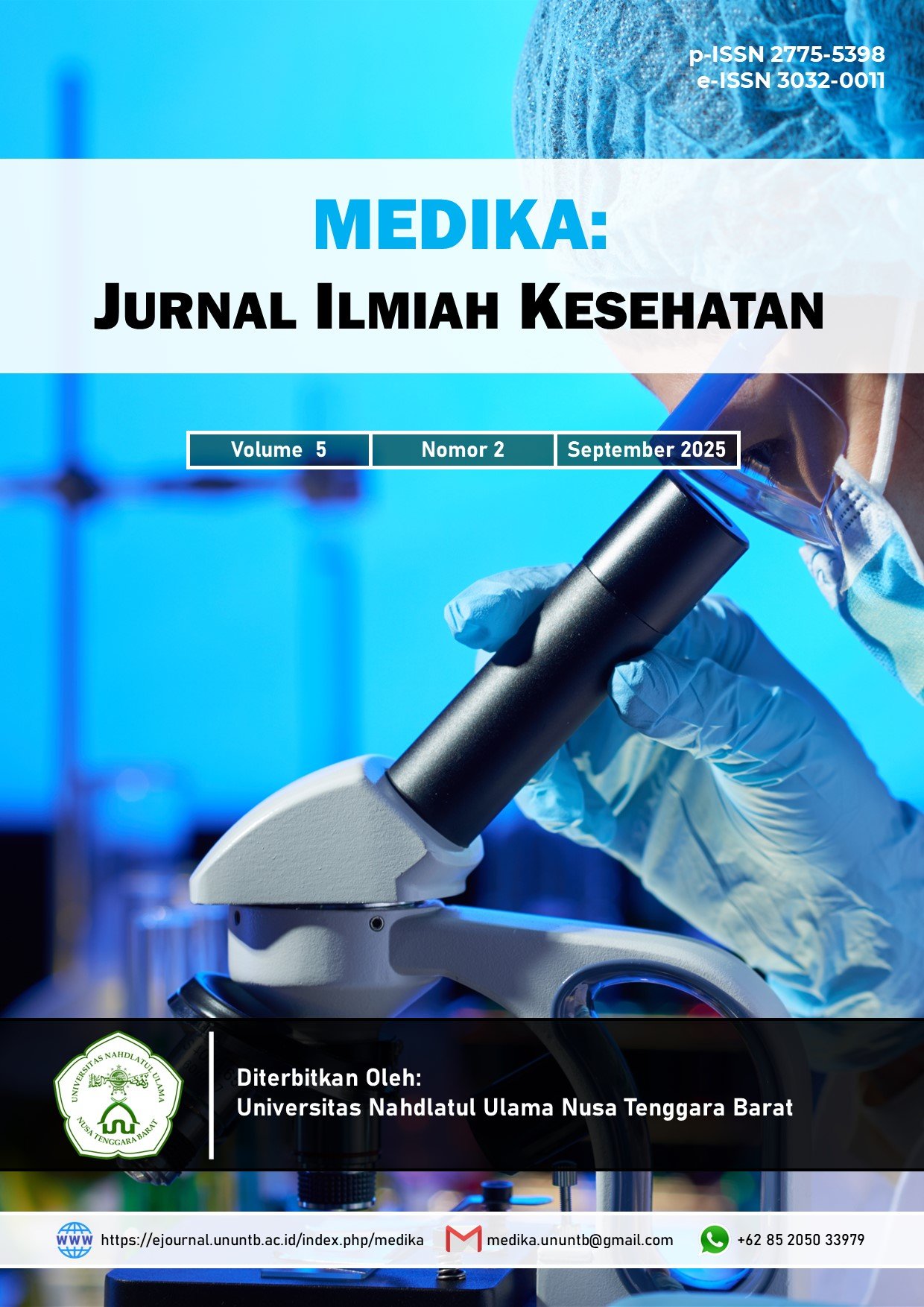 					View Vol. 5 No. 2 (2025): Medika: Jurnal Ilmiah Kesehatan
				